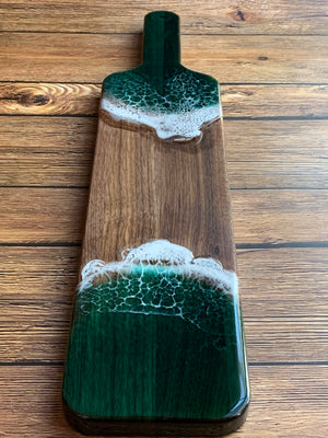 Emerald Walnut Wood Serving Board