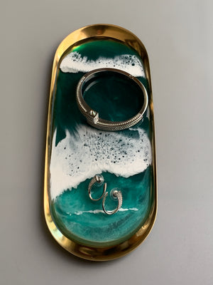 Jewelry & Ring Dish - 10" - Emerald Beach