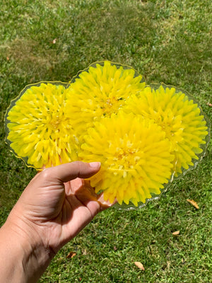 3D Floral Coasters - Chrysanthemum