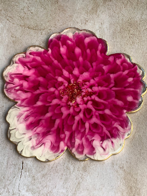 3D Floral Tray - 8.5' Dahlia Magenta