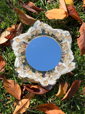3D Floral Mirror