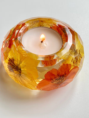 Dried Flowers Candle Holder